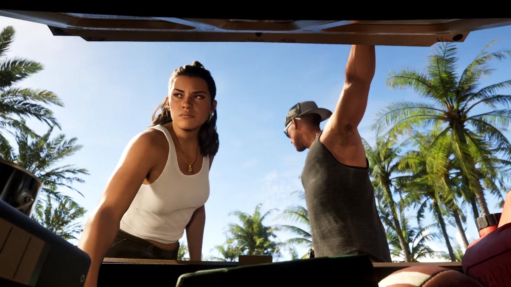 Jason and Lucia in GTA 6 Vice City