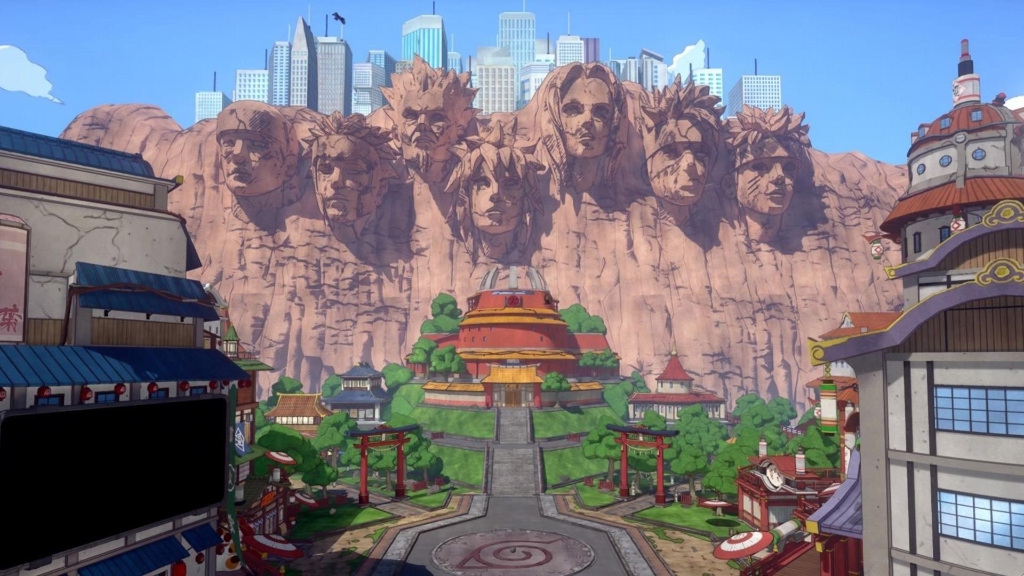 Leaf Village Hokage Rock with Naruto Seventh Face Under Construction